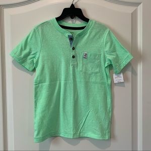 💙 NWT. Carter’s short sleeve pocket henley.